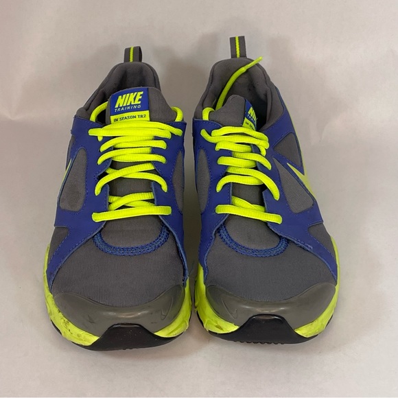 Nike training in season TR2 blue and yellow lace up blue-yellow size8 pre owned - Picture 13 of 16